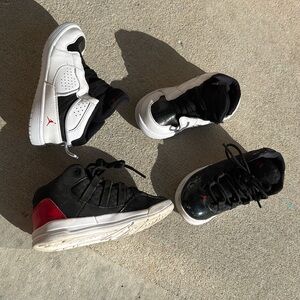 Two pairs toddler, Nike Jordans size 9, Children’s my toddler wore at age 3 to 4
